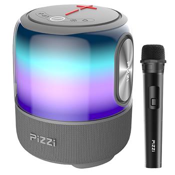 PiZZi Thunder Bass- תאורת לד מתחלפת עם מיקרופון אלחוטי
