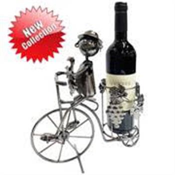 מעמד לבקבוק יין - רוכב אופניים